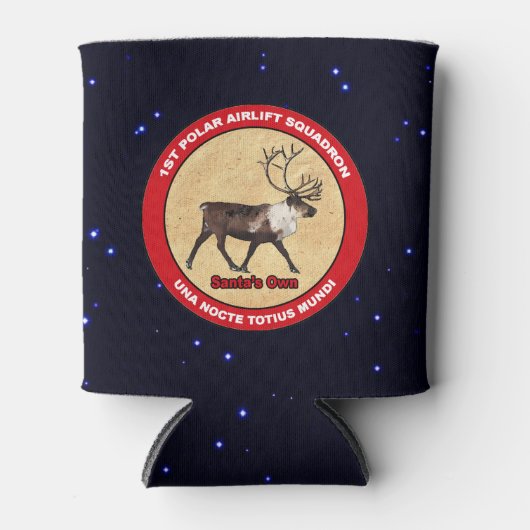 Santa's Ewn - 1e Polar Airlift Squadron Blikjeskoeler (Voorkant)