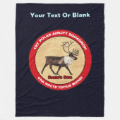 Santa's Ewn - 1e Polar Airlift Squadron Fleece Deken (Voorkant)