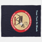 Santa's Ewn - 1e Polar Airlift Squadron Fleece Deken (Voorkant (Horizontaal))