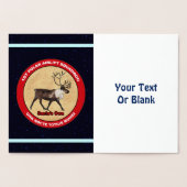 Santa's Ewn - 1e Polar Airlift Squadron Folie Kaarten (Binnen)