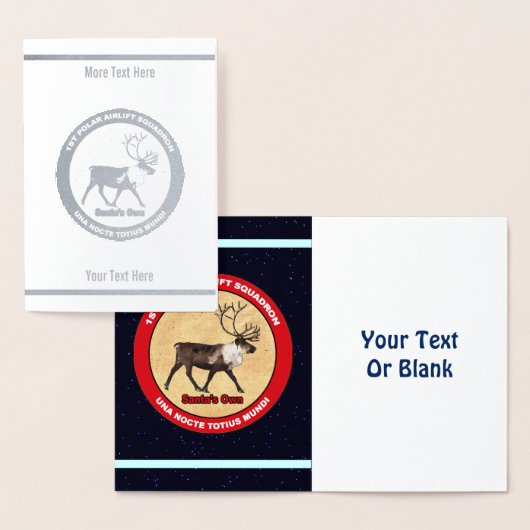 Santa's Ewn - 1e Polar Airlift Squadron Folie Kaarten (Display)