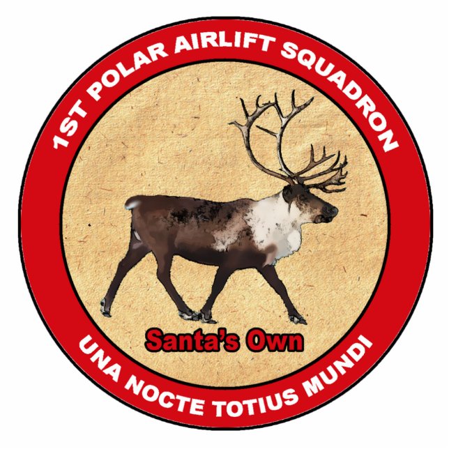 Santa's Ewn - 1e Polar Airlift Squadron Fotobeeldje Magneet (Voorkant)