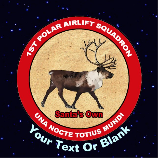 Santa's Ewn - 1e Polar Airlift Squadron Fotobeeldje Magneet (Voorkant)