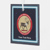 Santa's Ewn - 1e Polar Airlift Squadron Glas Ornament (Voorkant links)