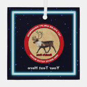 Santa's Ewn - 1e Polar Airlift Squadron Glas Ornament (Achterkant)