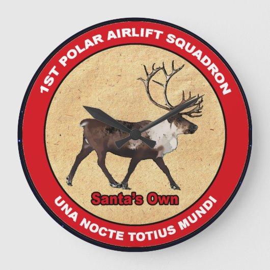 Santa's Ewn - 1e Polar Airlift Squadron Grote Klok (Voorkant)