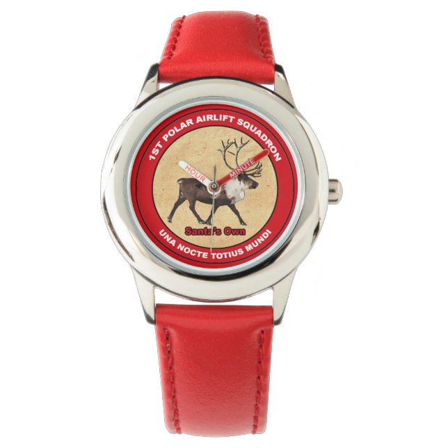 Santa's Ewn - 1e Polar Airlift Squadron Horloge (Voorkant)