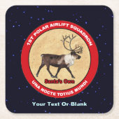 Santa's Ewn - 1e Polar Airlift Squadron Kartonnen Onderzetters (Voorkant)