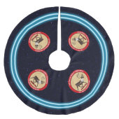 Santa's Ewn - 1e Polar Airlift Squadron Kerstboom Rok (Voorkant)