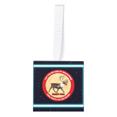 Santa's Ewn - 1e Polar Airlift Squadron Kubus Ornament (Voorkant)