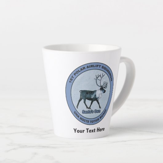 Santa's Ewn - 1e Polar Airlift Squadron Latte Mok (Rechterhoek)