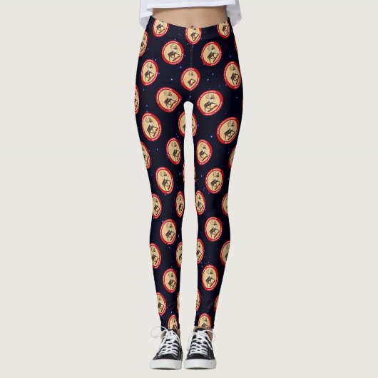 Santa's Ewn - 1e Polar Airlift Squadron Leggings (Voorkant)