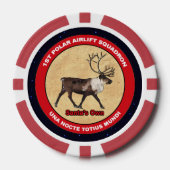 Santa's Ewn - 1e Polar Airlift Squadron Poker Chips (Voorkant)