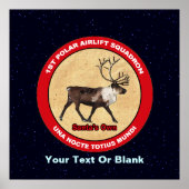 Santa's Ewn - 1e Polar Airlift Squadron Poster (Voorkant)