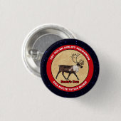Santa's Ewn - 1e Polar Airlift Squadron Ronde Button 3,2 Cm (Voorkant /achterkant)