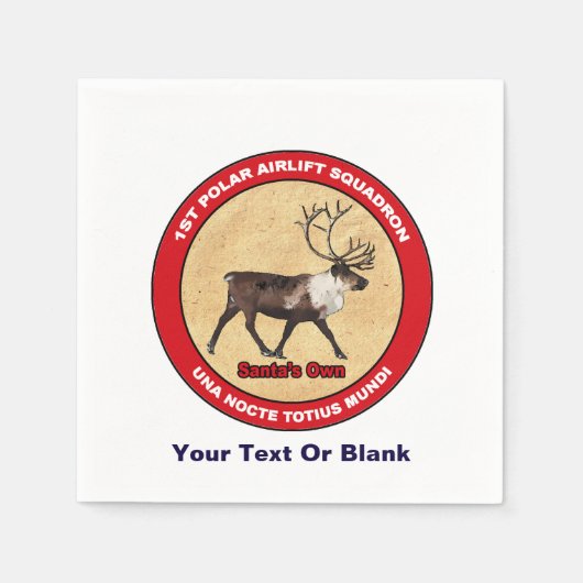 Santa's Ewn - 1e Polar Airlift Squadron Servetten (Voorkant)