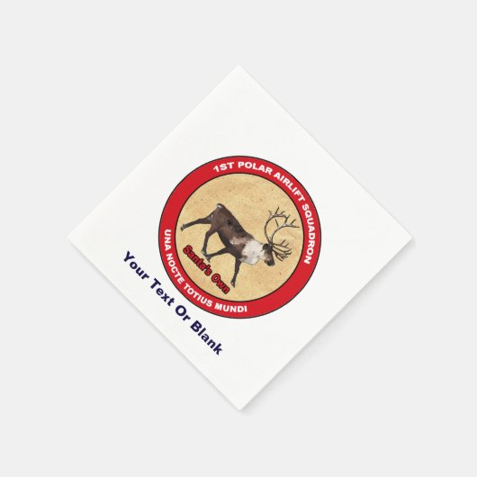 Santa's Ewn - 1e Polar Airlift Squadron Servetten (Hoek)