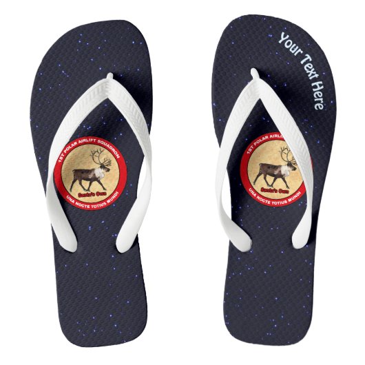 Santa's Ewn - 1e Polar Airlift Squadron Teenslippers (Voetbed)