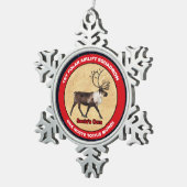 Santa's Ewn - 1e Polar Airlift Squadron Tin Sneeuwvlok Ornament (Rechts)