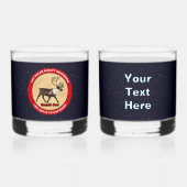 Santa's Ewn - 1e Polar Airlift Squadron Whisky Glas (Voorkant)