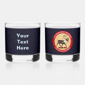 Santa's Ewn - 1e Polar Airlift Squadron Whisky Glas (Achterkant)