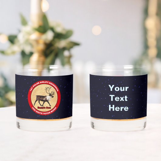 Santa's Ewn - 1e Polar Airlift Squadron Whisky Glas (Insitu (Huwelijk))