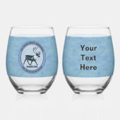 Santa's Ewn - 1e Polar Airlift Squadron Wijnglas Zonder Voet (Voorkant)