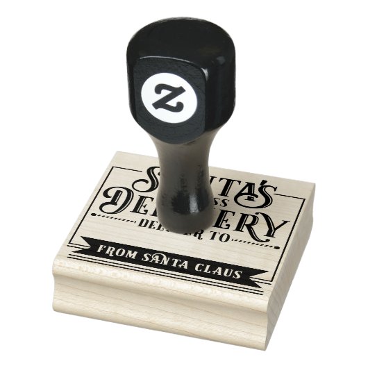 Santa's Express Levering Van Kerstmis Rubberstempel (Stempel)