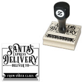 Santa's Express Levering Van Kerstmis Rubberstempel (Gestempeld)