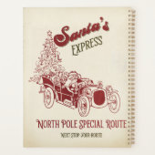 Santa's Express Vitange Christmas Planner (Achterkant)