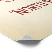 Santa's Express Vitange Christmas Poster (Hoek)