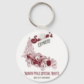Santa's Express Vitange Christmas Sleutelhanger (Voorkant)
