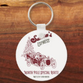 Santa's Express Vitange Christmas Sleutelhanger (Achterkant)