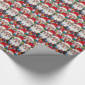 Santa's Face Cadeaupapier (Hoek)