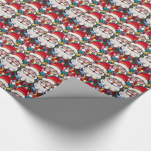 Santa's Face Cadeaupapier (Hoek)