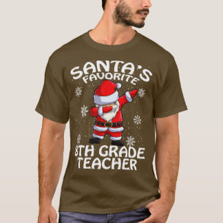 Santas Favoriet 8e klas leraar Kerstmis T-shirt