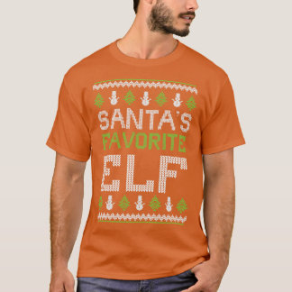Santas Favoriet Elf lelijke Kersttrui T-shirt