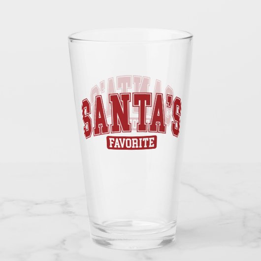 Santas Favoriet Glas (Voorkant)