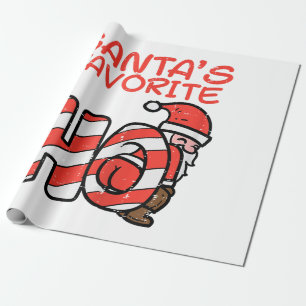 Santas Favoriet Grappig Ondeugend Volwassen Kerstm Cadeaupapier
