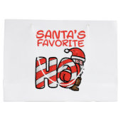 Santas Favoriet Grappig Ondeugend Volwassen Kerstm Groot Cadeauzakje (Achterkant)