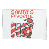 Santas Favoriet Grappig Ondeugend Volwassen Kerstm Kussensloop (Voorkant)