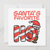 Santas Favoriet Grappig Ondeugend Volwassen Kerstm Save The Date (Achterkant)