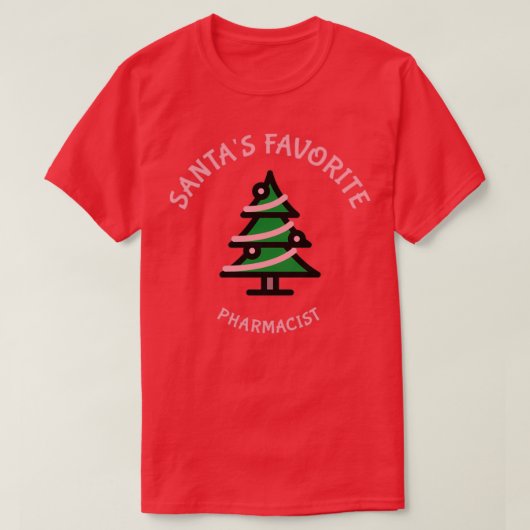 Santas favoriete apotheker 7 t-shirt (Design voorkant)