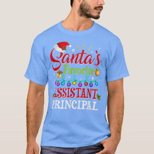 Santas Favoriete Assistent Kerst Ligh T-shirt