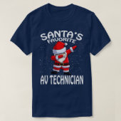 Santas Favoriete AV-technicus Kerstmis T-shirt (Design voorkant)