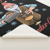 Santas Favoriete Bartender Gnoom Sherpa Deken (3/4)
