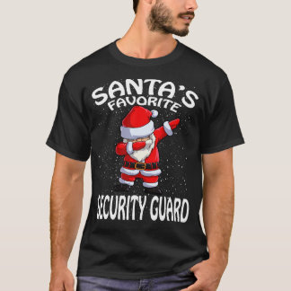 Santas Favoriete Beveiliger Kerstmis T-shirt