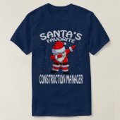 Santas Favoriete Bouwer Kerstmis T-shirt (Design voorkant)