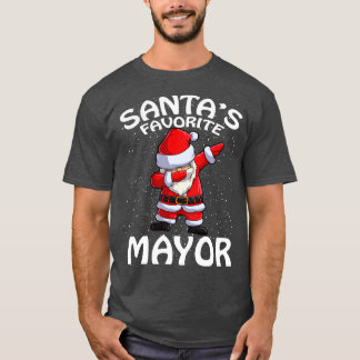 Santas Favoriete burgemeester Kerstmis T-shirt