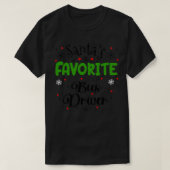 Santas Favoriete bus-kerstcadeau voor chauffeurs T-shirt (Design voorkant)